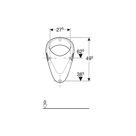 Uszczelka gumowa Geberit do przyłącza rury spłukującej: d=28mm
