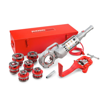 Gwintownica ręczna 700-C 230 V, 25-60 Hz z głowicami gwinciarskimi 1/2"-2" BSPT, walizką i ramieniem wsporczym