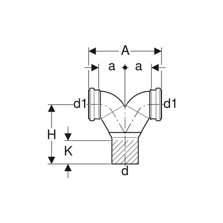 O-Ring gumowy GEBERIT HDPE epdm 110 mm, kolor czarny