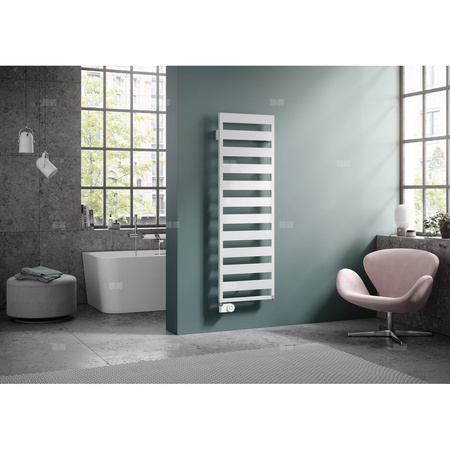 Grzejnik drabinkowy KERMI Casteo-E, wym. 1806 x 600 mm, kolor srebrny, moc 600W