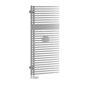 Grzejnik Kermi®Credo®Half®round 1000x450x46, srebro bł./srebro bł.,prawa strona