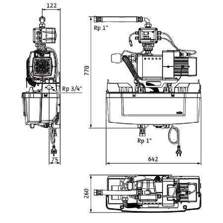 Pompa do ścieków WILO RAIN1 50 Hz / 3m³/h / 0.62W