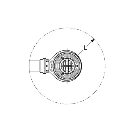 Pokrywa odpływu do brodzików d90, h30/h50, biały-alpin