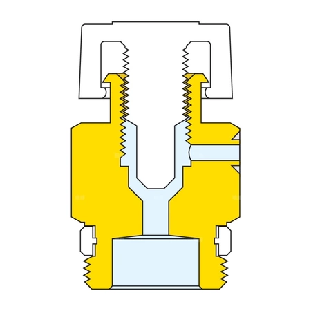 Ręczny zawór odpowietrzający do grzejników. Gwint z uszczelką PTFE 1/8" GZ