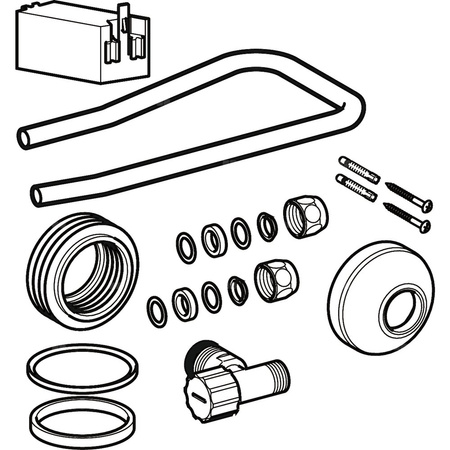 Akcesoria montażowe Geberit do spłuczki natynkowej AP140