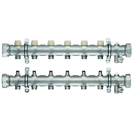 Kermi x-net rozdzielacz IFH FI-6 do 6 obwodów, długość 630 mm