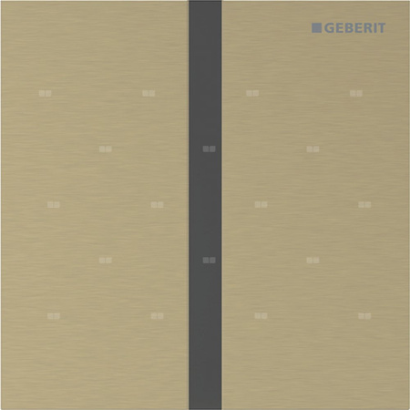 Płyta przykrywająca Geberit typ 40, kwadratowa: W kolorze mosiądzu / Szczotkowany, powlekany easy-to-clean