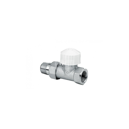 Zawór regulacyjny termostatyczny do wody ciepłej VALVEX Vector biały mosiądz 1/2'', DN 15, max. 120'C, max. 10bar