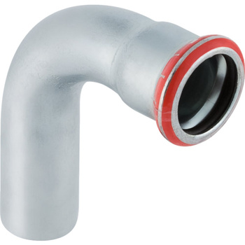 Kolano 90' GEBERIT Mapress C-Stahl jednokielichowe, stal (ocynk galwaniczny/elektrolityczny) (ocynk), 42 mm, DN 40 x 42 mm x DN 40 (końcówka wciskowa x mufa zaprasowywana) z uszczelką