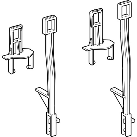 Zestaw adaptacyjny zaworu spustowego Geberit do podnośnika hydraulicznego, do spłuczki podtynkowej Sigma 8 cm