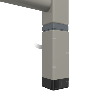 Grzałka TERMA One K30x30, 1000W \ Tuba, Metallic Stone, kabel prosty bez wtyczki z maskownicą [srebrzysty, 1,5m, logo Terma, instr. TERMA]