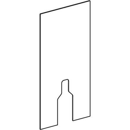 Okładzina przednia do modułu sanitarnego Geberit Monolith do stojącej miski WC, 101 cm: Piaskowy / Szkło