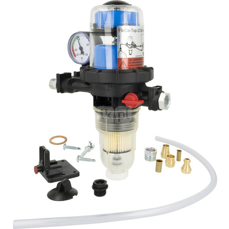Filtr oleju zintegrowany z odpowietrznikiem FloCo-Top 2CM MS-5, 2x G3/8", GW G3/8", wkład OptiClean MS-5