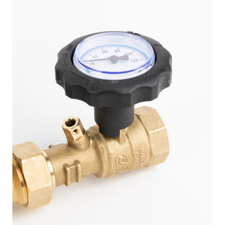 Grupa ochrony powrotu kotła BTA 110 AP z zaworem temperaturowym ATV, 3x GW G1'', 55 st. C, Kvs 6, AFRISO APH 15-7/130