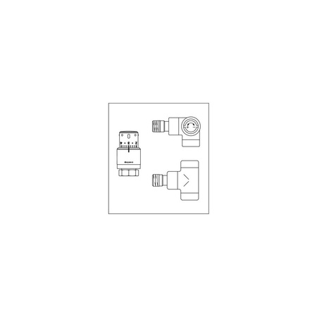 Zestaw przyłączeniowy termostatyczny E/Uni SH DN 15, figura kol.-kątowa prawostronna, chromowany