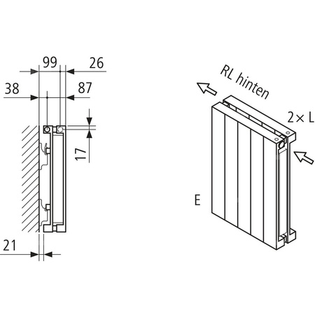 Grzejnik płytowy typ 20 KERMI HVN wym. 1400 x 630 mm, kolor biały, moc 1361 W