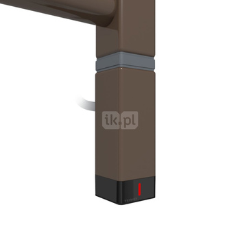 Grzałka TERMA One K30x30, 800W Tuba, Noble Brown, kabel spiralny z wtyczką [srebrzysty, 2,5m, logo Terma, instr. TERMA]