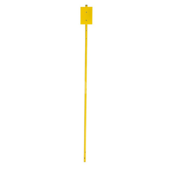 Słupek oznaczeniowy do tabliczek, 2mb, 1", żółty, gaz