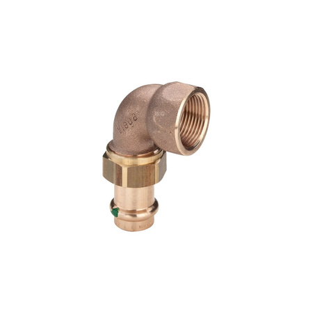 Złącze przejściowe Sanpress VIEGA 2255 jednoczęściowy, brąz (stan surowy) / brąz (stan surowy), 12 mm, 1/2'' (mz x gw) z uszczelką