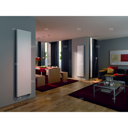 Grzejnik płytowy typ 22 KERMI X2 Verteo Plan, boczna osłona wym. 1600 x 300 mm, kolor biały, moc 925 W