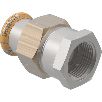Śrubunek przejściowy Geberit Mapress Therm z gwintem wewnętrznym d22-Rp3/4