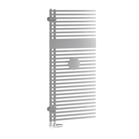 Grzejnik Kermi®Credo®Half®round 1800x450x46, srebro bł./RAL9016,lewa strona