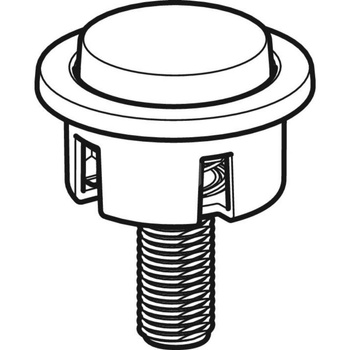 Przycisk Geberit do zaworu spustowego typ 290: Model=Spłukiwanie jednoilościowe, Chrom błyszczący