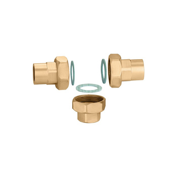 Złączki do zaworów mieszających 3/4” GW.  Dla kodu 524500.