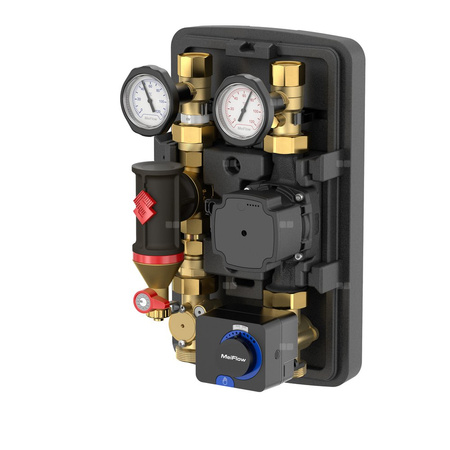 Grupa pompowa FLAMCO MEIBES GZ gazowy walcowy x GW gazowy walcowy 1 1/2 cala (40) x DN 25 Kvs4.4, z izolacją, z zaworem trójdrożnym