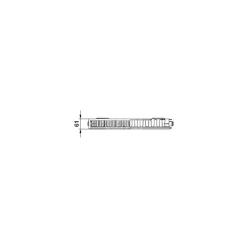 Grzejnik płytowy typ 11 KERMI Profil-K, z osłonami wym. 600 x 2300 mm, kolor biały, moc 2252 W