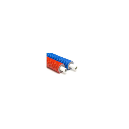 Rura PE-RT II/AL/PE-RT II QIK 16 mm x 2 mm izolacja: INFLEX-BCK 6 mm, izolacja kolor czerwony - kręgi 50m wielowarstwowa gładka