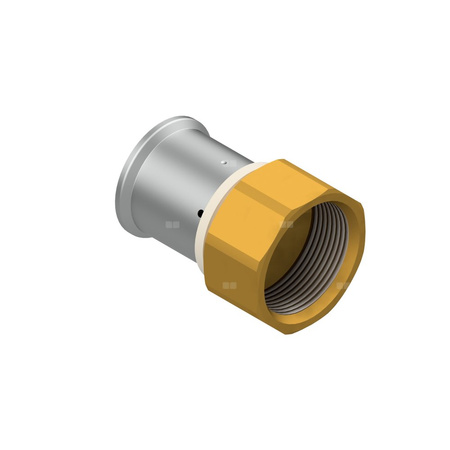 Złączka prosta zaprasowywana QIK XPRT, mosiądz, 2'' x 63 mm (GW x złącze zaprasowywane)