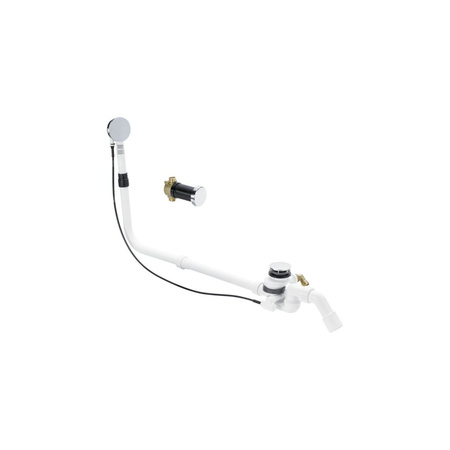 Multiplex Trio F-komplet odpływowo-przelewowy nr wzoru 6145.6 DN: 40/50 długość cięgna Bowdena: 1070 L: 130–680 H: 180–430 wanna o długości niestandardowej