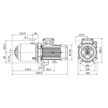 Wilo-Medana CH1-L.603-1/E/A/10T wysokociśnieniowa pozioma pompa do wody