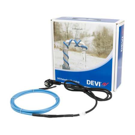 Kabel grzejny DEVIpipeheat 10 V2 8m 80W@10 st.C 230V Gotowy