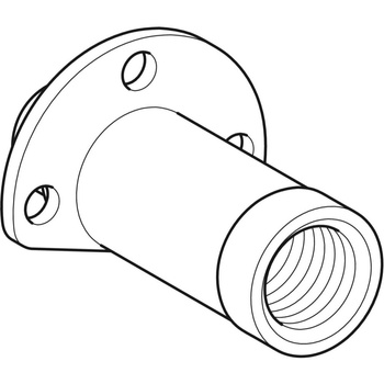 Przyłącze proste GEBERIT, 1/2'' (GZ metryczny x GW), 66 mm