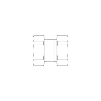 Śrubunek podwójny G ¾ GW x G ¾ NZ / 19,5 mm