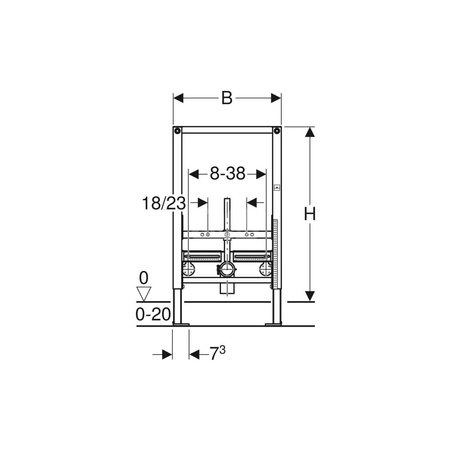 Podłączenie 90' GEBERIT Mepla, 1/2'' (GW x GZ), 73 mm