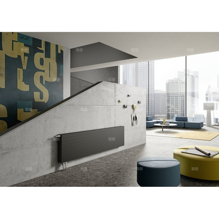 Grzejnik płytowy typ 21 KERMI V-HHV QN1618(R), z osłoną wym. 700 x 1100 mm, kolor biały, moc 1618 W