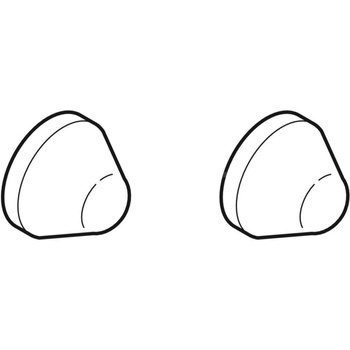 Zestaw zaślepek Geberit do Nova Pro (2 szt.): Chrom matowy