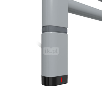 Grzałka TERMA One D30x40 Lewy, 600W \ Tuba, Metallic Stone, kabel spiralny z wtyczką [srebrzysty, 2,