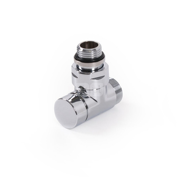 Zawór odcinający kątowy CYLINDER, GZ 1/2"-GZ 24-19, Chrom, (V30210B)