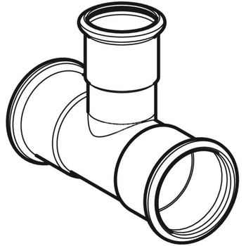 Trójnik GEBERIT Mapress C-Stahl redukcja 90' stal (ocynk) 76.1 mm x 22 mm x 76.1 mm MZ