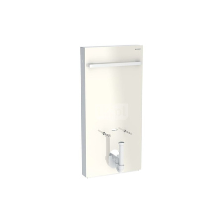 Pokrywa do modułu sanitarnego Geberit Monolith do bidetu: Czarny chrom / Aluminium szczotkowane