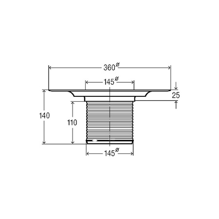 Advantix-element do wyrównania wysokości tworzywo sztuczne, nr wzoru 4994 odpływ pionowy