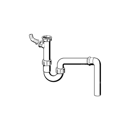 Syfon rurowy przeznaczenie: zlewozmywak, tworzywo sztuczne, nr wzoru 7985.70 G: 1½ DN: 40