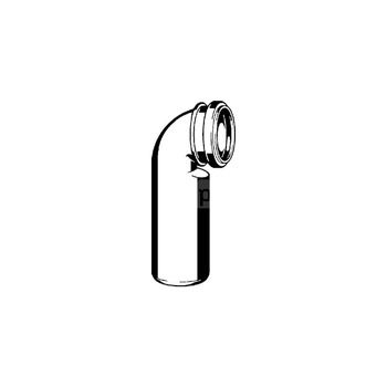 Łuk przyłączeniowy 90 st. PE, nr wzoru 3816 d1: 110 d2: 110 L1: 300 L2: 85 DN: 100