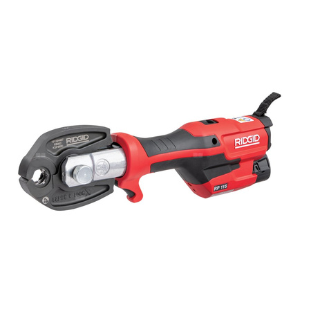 Zaciskarka RIDGID RP 115 (bateria litowo-jonowa) 12-32/12-28mm 12V + walizka + ładowarka + dodatkowy akumulator + szczęki U16-20-25