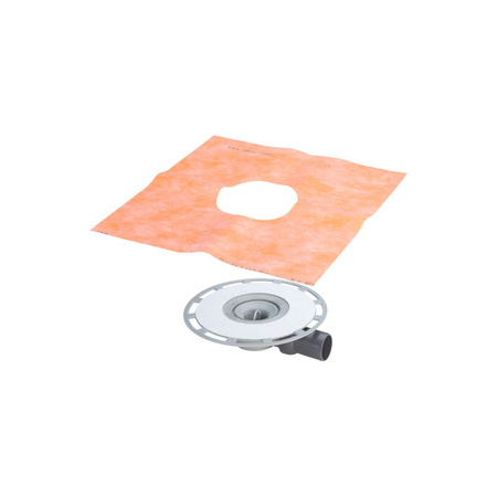 Wpust VIEGA 4938 z 1 przyłączem DN 50, odpływ pionowy, kratka 300x300mm
