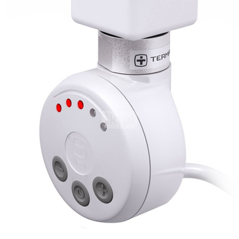 Grzałka TERMA MEG, 1000W Tuba, RAL 9016, kabel spiralny z wtyczką [biały, 2,5m, logo Terma, instr. TERMA]